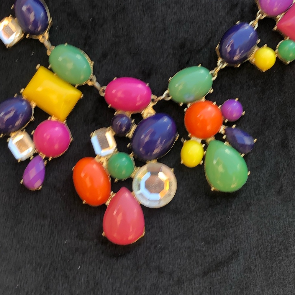 Colorful Statement Necklace - Picture 5 of 10